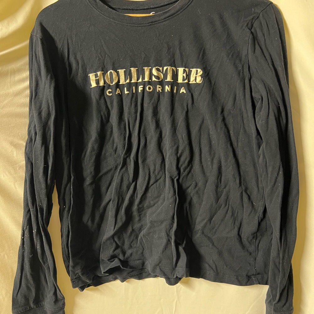 Hollister Navy Blue Crew Neck Top